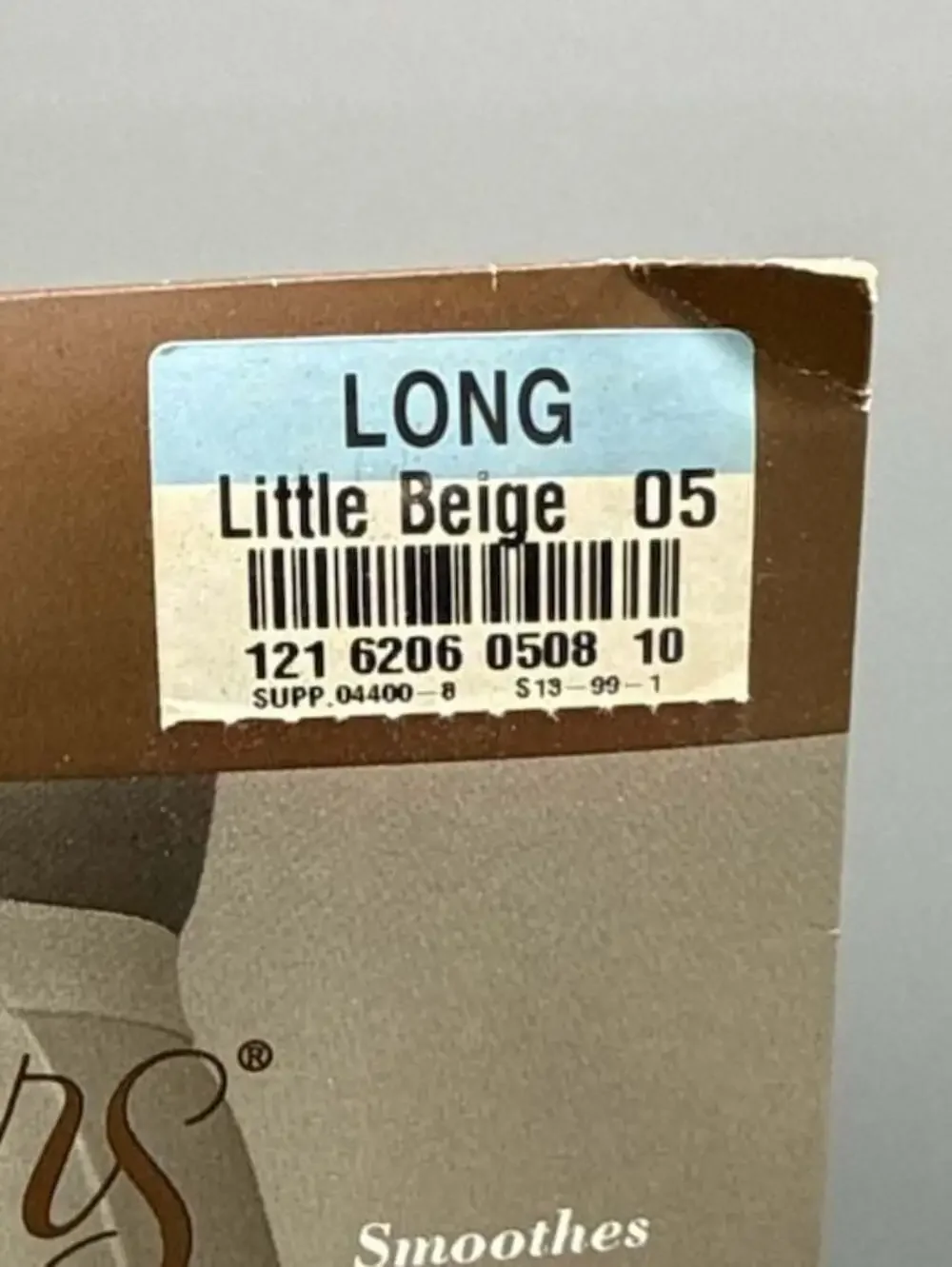NOS J Ferrar Subtle Shapers Total Support Pantyhose Little Beige Long New Vtg
